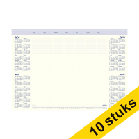 Aanbieding: 10x Brepols Office Mate bureauonderlegger 2027-2030 (35 vellen) 4-talig