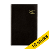 Aanbieding: 10x Brepols Saturnus Luxe Lima dagagenda met halfuurindeling 2027 zwart (1 dag per pagina) 4-talig 440359 - 1