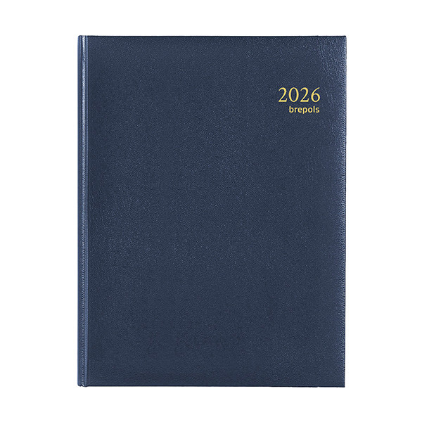 Brepols Ambassador Lima dagagenda met uurindeling 2026 blauw (1 dag per pagina) 6-talig 0.116.1256.06.6.0 262428 - 1