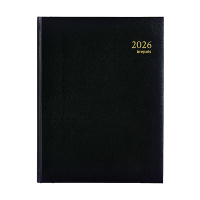Brepols Ambassador Lima dagagenda met uurindeling 2026 zwart (1 dag per pagina) 6-talig 0.116.1256.01.6.0 262427
