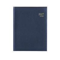 Brepols Ambassador Lima dagagenda met uurindeling 2027 blauw (1 dag per pagina) 6-talig 440251