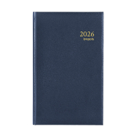 Brepols Brefix Lima dagagenda met halfuurindeling 2026 blauw (1 dag per pagina) 6-talig 0.016.1256.06.6.0 262426