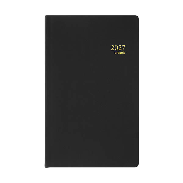 Brepols Breform Seta dagagenda met uurindeling 2027 zwart (1 dag per pagina) 6-talig 440266 - 1