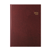 Brepols Bremax Santex dagagenda met kwartierindeling 2026  bordeaux (1 dag per 2 pagina's) 6-talig 0.002.1345.04.6.0 262403