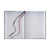 Brepols Bremax Santex dagagenda met kwartierindeling 2026  bordeaux (1 dag per 2 pagina's) 6-talig 0.002.1345.04.6.0 262403 - 2