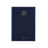 Brepols Bretime Lima 16 maanden weekagenda met uurindeling 2026-2027 blauw (1 week per 2 pagina's) 6-talig 440179