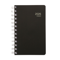 Brepols Building Recycled PP dagagenda met uurindeling 2026 zwart (1 dag per pagina) 6-talig 0.414.4910.01.4.0 262440