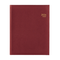 Brepols Concorde Lima weekagenda met uurindeling 2026 bordeaux (1 week per 2 pagina's) 6-talig 0.240.1256.04.6.0 262414