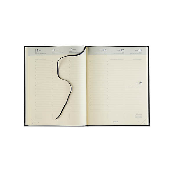 Brepols Concorde Lima weekagenda met uurindeling 2027 bordeaux (1 week per 2 pagina's) 6-talig 440213 - 2