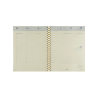 Brepols Concorde weekagenda met uurindeling 2027 navulling (1 week per 2 pagina's) 6-talig 440304