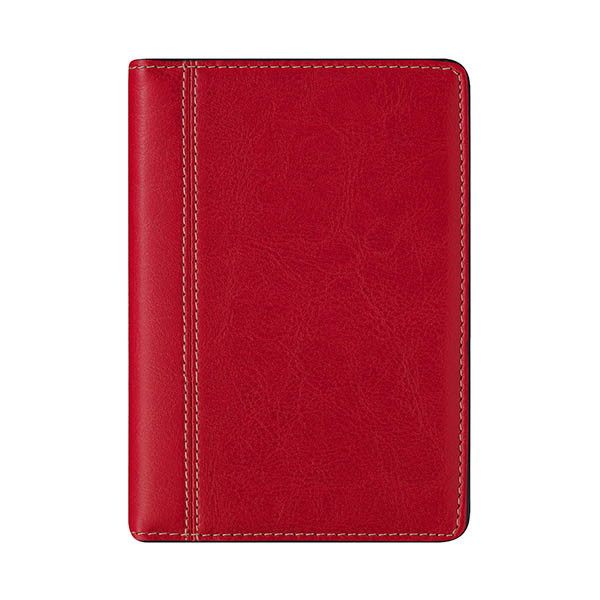 Brepols Delta Palermo weekagenda 2027 rood (1 week per 2 pagina's) 6-talig 440332 - 1