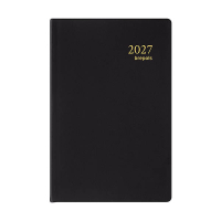 Brepols Delta Seta weekagenda 2027 zwart (1 week per 2 pagina's) 6-talig 440328