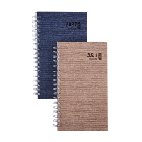 Brepols Ecorama Kazar weekagenda 2027 donkerblauw met spiraal (1 week per 2 pagina's) 6-talig 440356