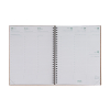 Brepols Ecotiming Kazar weekagenda met uurindeling 2027 donkerblauw met spiraal (1 week per 2 pagina's) 6-talig 440358 - 2