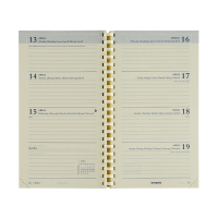 Brepols Interplan 16 maanden weekagenda 2025-2026 navulling (1 week op 2 pagina's) 6-talig 2.730.9900.00.2.0 262399