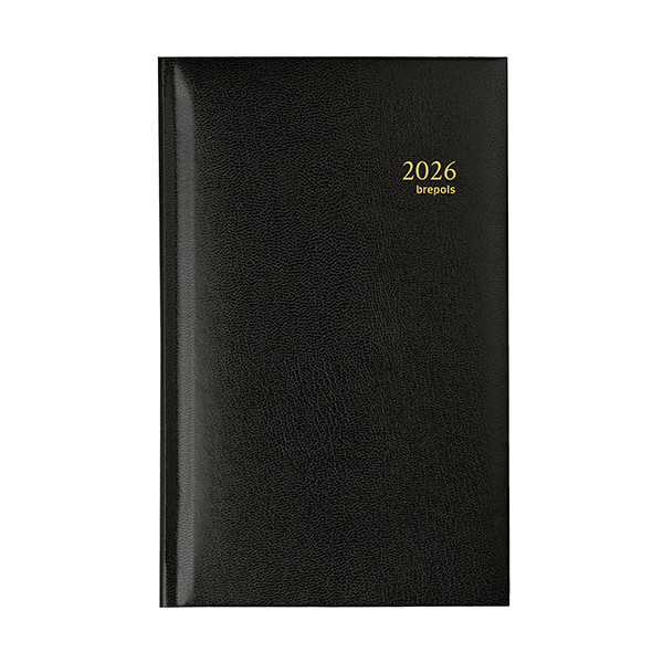 Brepols Interplan Lima weekagenda 2026 zwart (1 week per 2 pagina's) NL 0.731.1255.01.6.0 262489 - 1