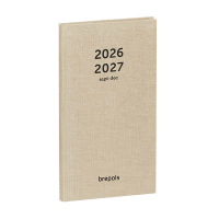 Brepols Interplan Nature 16 maanden weekagenda 2026-2027 beige (1 week per 2 pagina's) 6-talig 440193