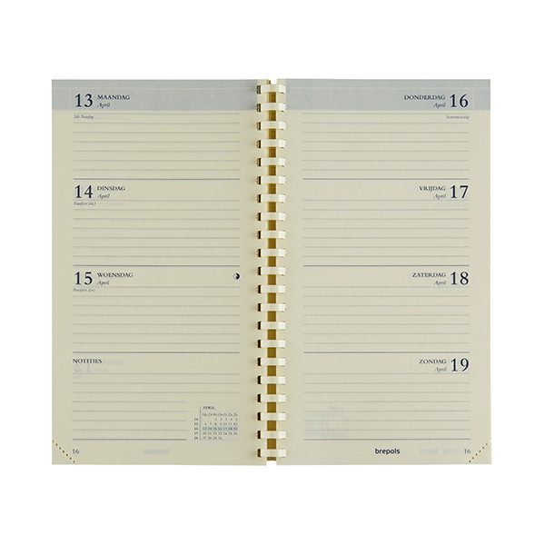 Brepols Interplan weekagenda 2026 navulling (1 week per 2 pagina's) NL 0.731.9900.00.2.0 262491 - 1