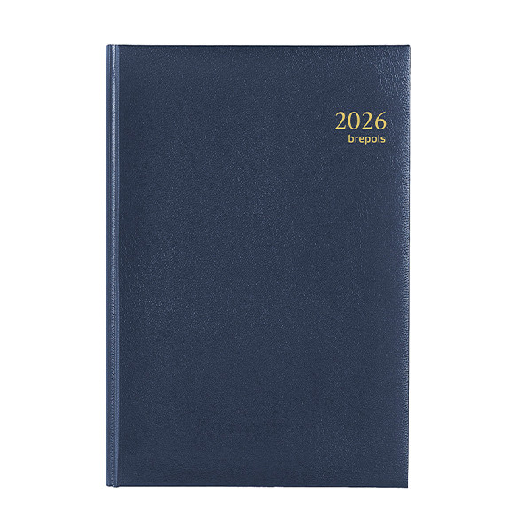 Brepols Minister Lima dagagenda met uurindeling 2026 blauw (1 dag per pagina) 6-talig 0.218.1256.06.6.0 262433 - 1