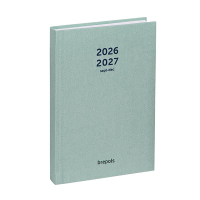 Brepols Nature 16 maanden weekagenda 2026-2027 muntgroen (1 week per pagina) 4-talig 440189