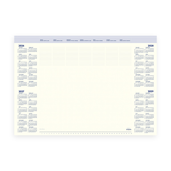 Brepols Office Mate bureauonderlegger 2026-2029 (35 vel) 4-talig 1.041.9900.00.6.0 262532 - 1