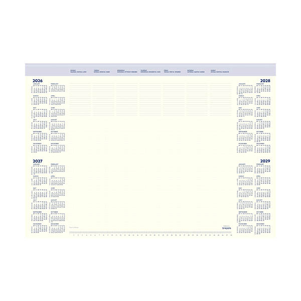 Brepols Office Mate bureauonderlegger 2027-2030 (35 vellen) 4-talig 440225 - 1
