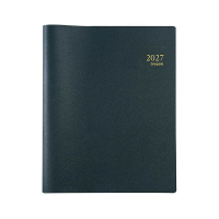 Brepols Omega 27 Genova weekagenda met halfuurindeling 2027 zwart (1 week per 2 pagina's) 5-talig 440300