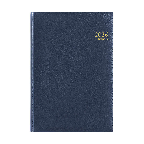 Brepols Omega Lima weekagenda met kwartierindeling 2026 blauw (1 week per 2 pagina's) 6-talig 0.030.1256.06.6.0 262412 - 1
