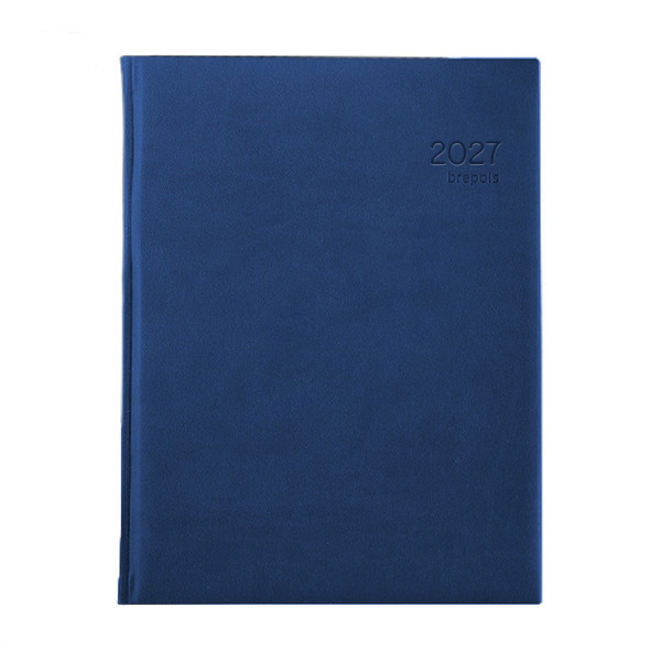 Brepols Optivision Large Classica weekagenda met uurindeling 2027 marineblauw (1 week per 2 pagina's) NL 440273 - 1
