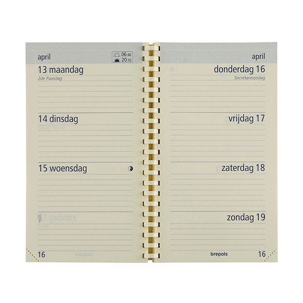 Brepols Optivision Pocket Palermo weekagenda 2026 zwart (1 week per 2 pagina's) NL 0.717.3302.01.2.0 262500 - 2