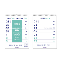 Brepols Optivision kalender met extra grote cijfers en letters 2026 FR 1.896.9900.00.4.0 262516