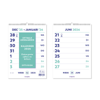 Brepols Optivision kalender met extra grote cijfers en letters 2026 NL 1.895.9900.00.4.0 262515