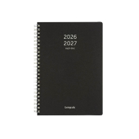 Brepols Polyprop 16 maanden weekagenda 2026-2027 zwart (1 week per pagina) 4-talig 440187