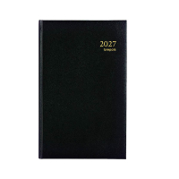 Brepols Saturnus Basic Lima dagagenda met halfuurindeling 2027 zwart (1 dag per pagina) 4-talig 440270