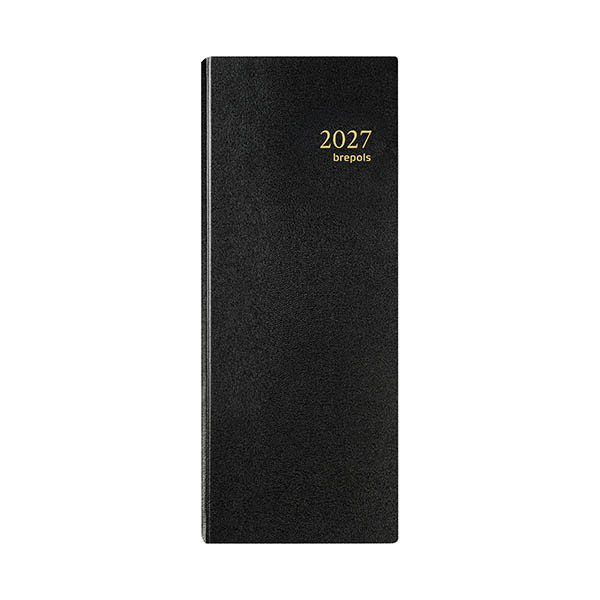 Brepols Saturnus Lima dagagenda met kwartierindeling 2027 zwart (1 dag per 2 pagina's) 4-talig 440202 - 1