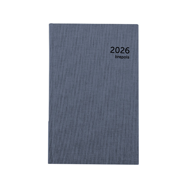 Brepols Saturnus Luxe Dubletta dagagenda met halfuurindeling 2026 blauw (1 dag per pagina) 4-talig 0.216.5455.99.6.0BL 262435 - 1