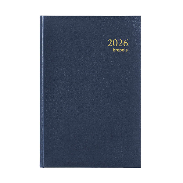 Brepols Saturnus Luxe Lima dagagenda met halfuurindeling 2026 blauw (1 dag per pagina) 4-talig 0.216.1256.06.6.0 262409 - 1