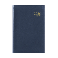 Brepols Saturnus Luxe Lima dagagenda met halfuurindeling 2026 blauw (1 dag per pagina) 4-talig 0.216.1256.06.6.0 262409