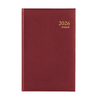 Brepols Saturnus Luxe Lima dagagenda met halfuurindeling 2026 bordeaux (1 dag per pagina) 4-talig 0.216.1256.04.6.0 262408