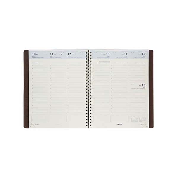 Brepols Timing Calvi weekagenda met uurindeling 2027 blauw (1 week per 2 pagina's) 6-talig 440287 - 2