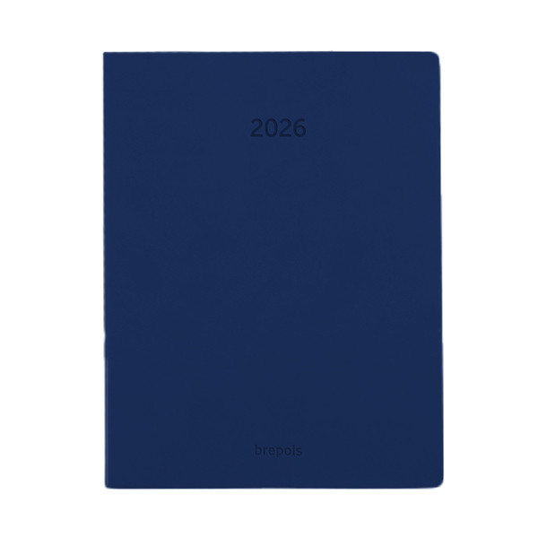 Brepols Timing Colora weekagenda met uurindeling 2026 donkerblauw (1 week per 2 pagina's) 6-talig 262460 - 1