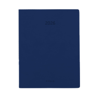 Brepols Timing Colora weekagenda met uurindeling 2026 donkerblauw (1 week per 2 pagina's) 6-talig 262460