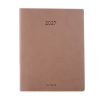 Brepols Timing Colora weekagenda met uurindeling 2027 beige (1 week per 2 pagina's) 6-talig 440283