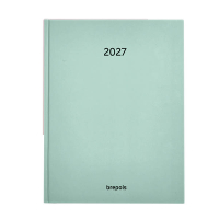 Brepols Timing Sunrise weekagenda met uurindeling 2027 muntgroen (1 week per 2 pagina's) 6-talig 440278