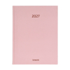Brepols Timing Sunrise weekagenda met uurindeling 2027 zachtroze (1 week per 2 pagina's) 6-talig 440280 - 1