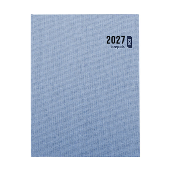 Brepols Timing Toile Ocean weekagenda met uurindeling 2027 hemelsblauw (1 week per 2 pagina's) 6-talig 440284 - 1