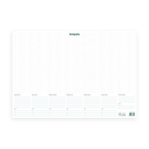 Brepols bureauonderlegger 35 x 50 cm 2-talig 1.844.9900.00.6.0 262533 - 1