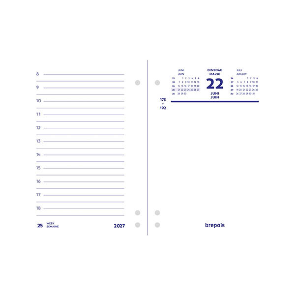 Brepols dagkalender 2027 2-talig 440232 - 1