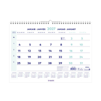 Brepols maandkalender 2027 4-talig 440231