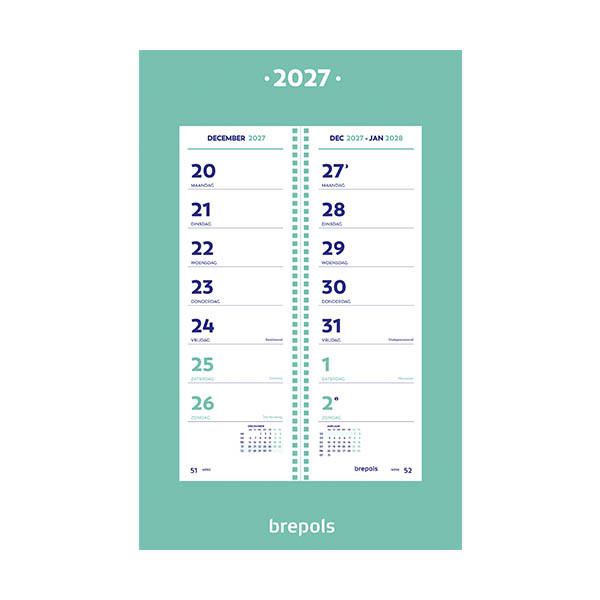Brepols week omlegkalender 2027 NL 440235 - 1